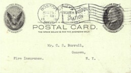 Gillette Postal Card 1905 Front