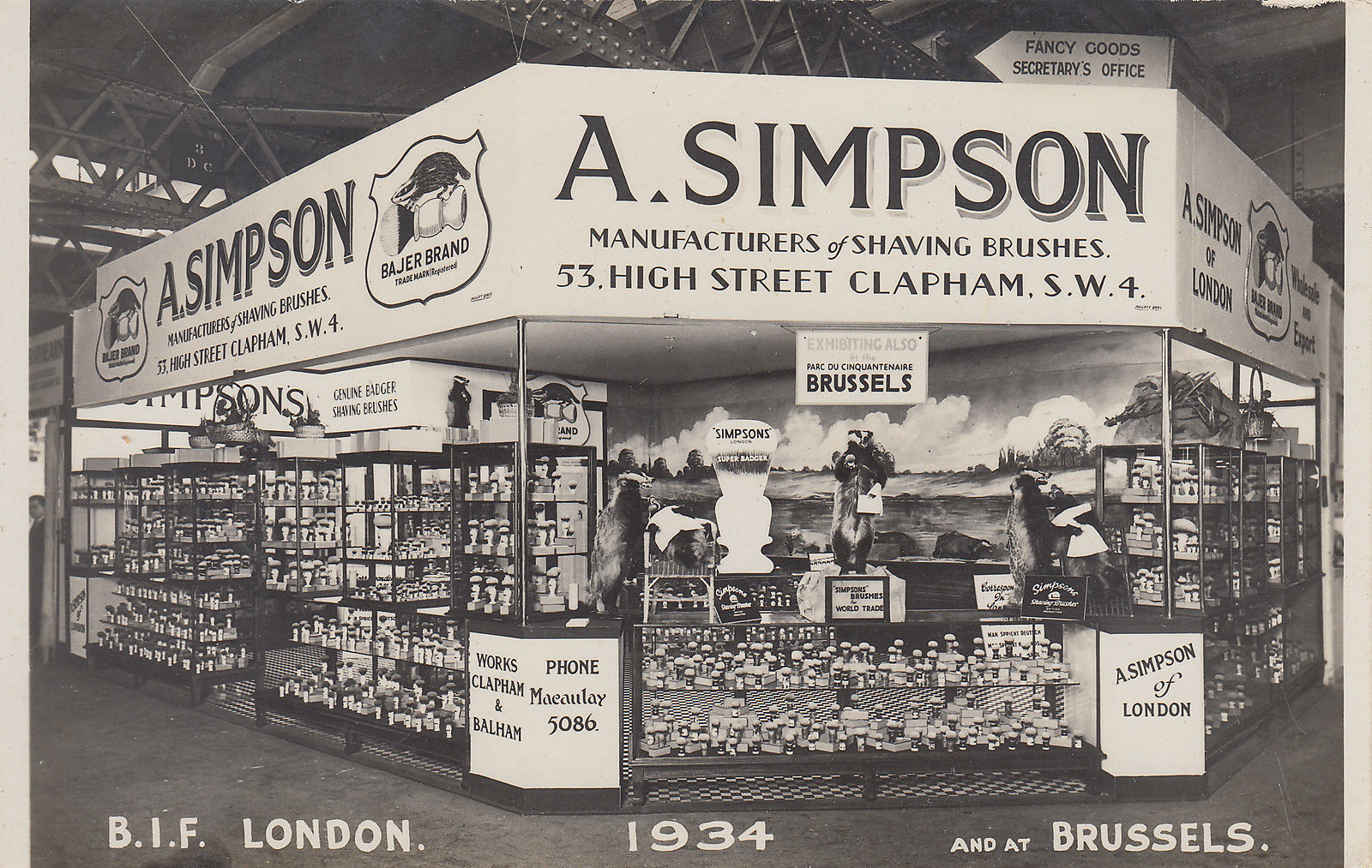 A Simpson Exhibition B.I.F. 1934